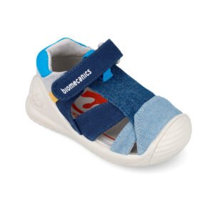 biomecanics sandalia de lona azul